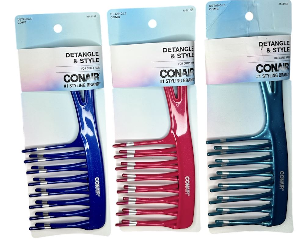 ITEM#14415Z Conair Styling Essentials Style - Detangle Comb Assorted Color UPC:074108144157