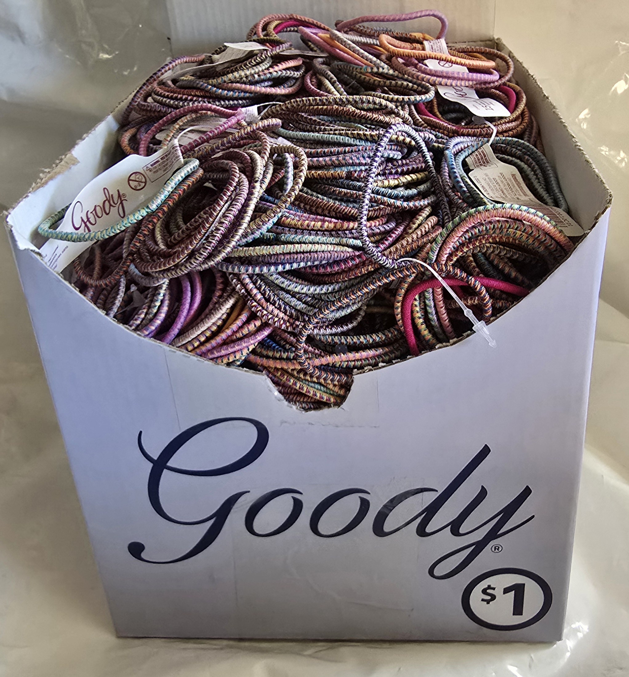 GOODY Walmart SHELF BOX GOODY 2MM ELASTICS 15 COUNT PACKS - UPC: 041457144046 PACK: 200