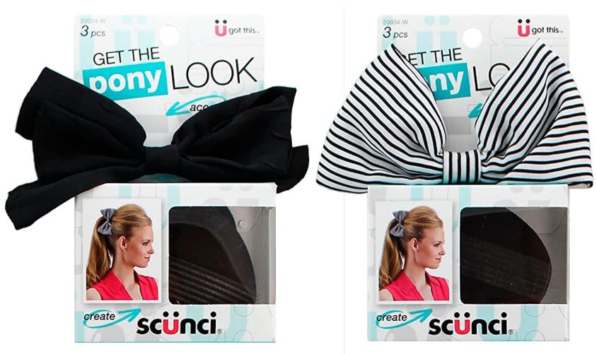 Scunci Get The Pony Look Hair Accessorize Ponytail Kit 3pcs UPC:043194200344