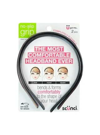 ITEM#20421 2PK Scunci The Most Comfortable Headband Ever UPC:043194204212