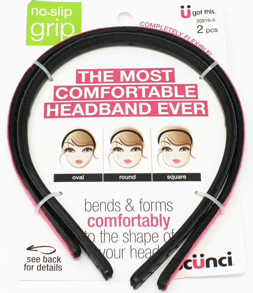 Scunci No Slip Grip Flexible Adjustable Headbands, 2 pcs - Click Image to Close