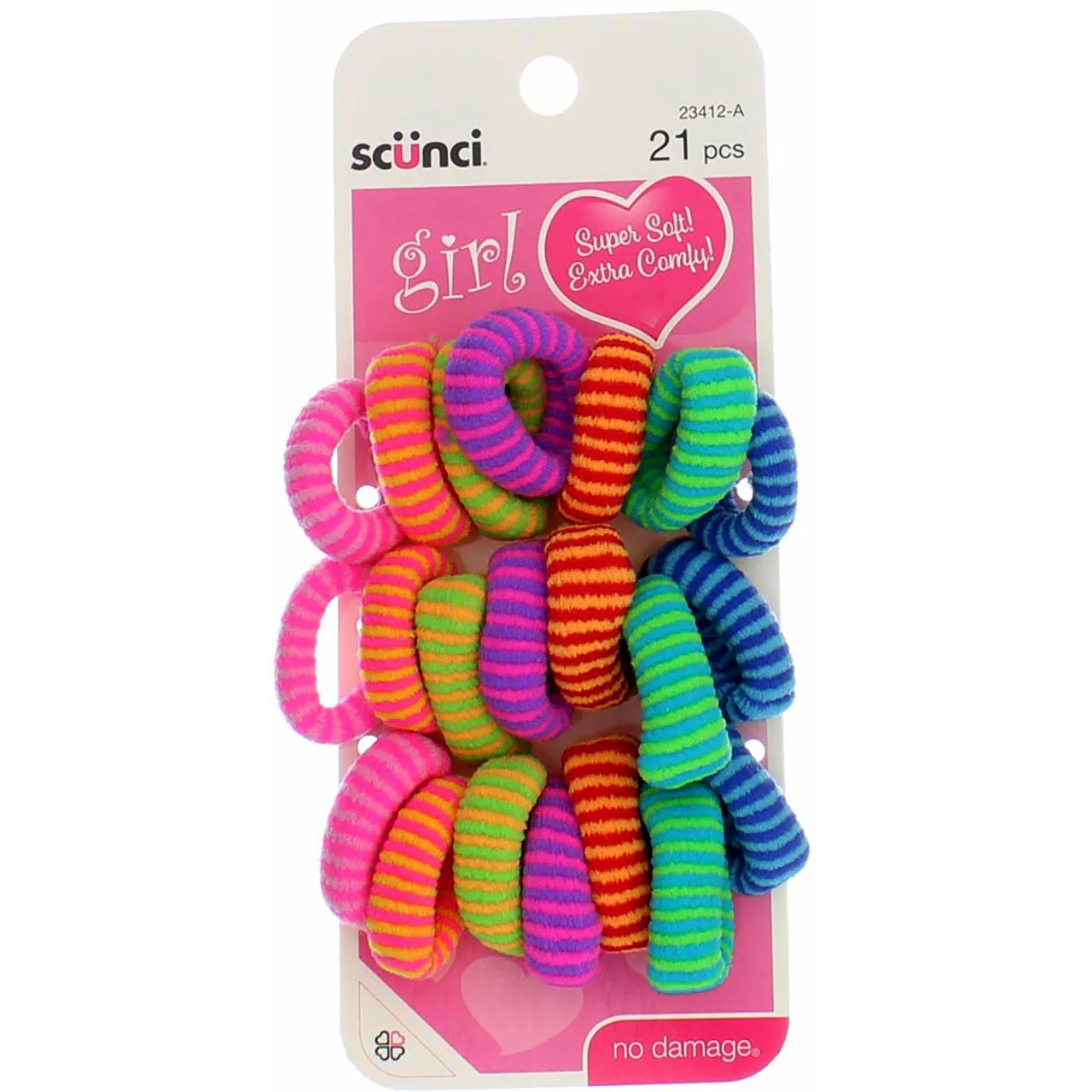 Scunci With love Ponytailers, 21 Ct UPC:043194234127 PACK:48/3 - Click Image to Close