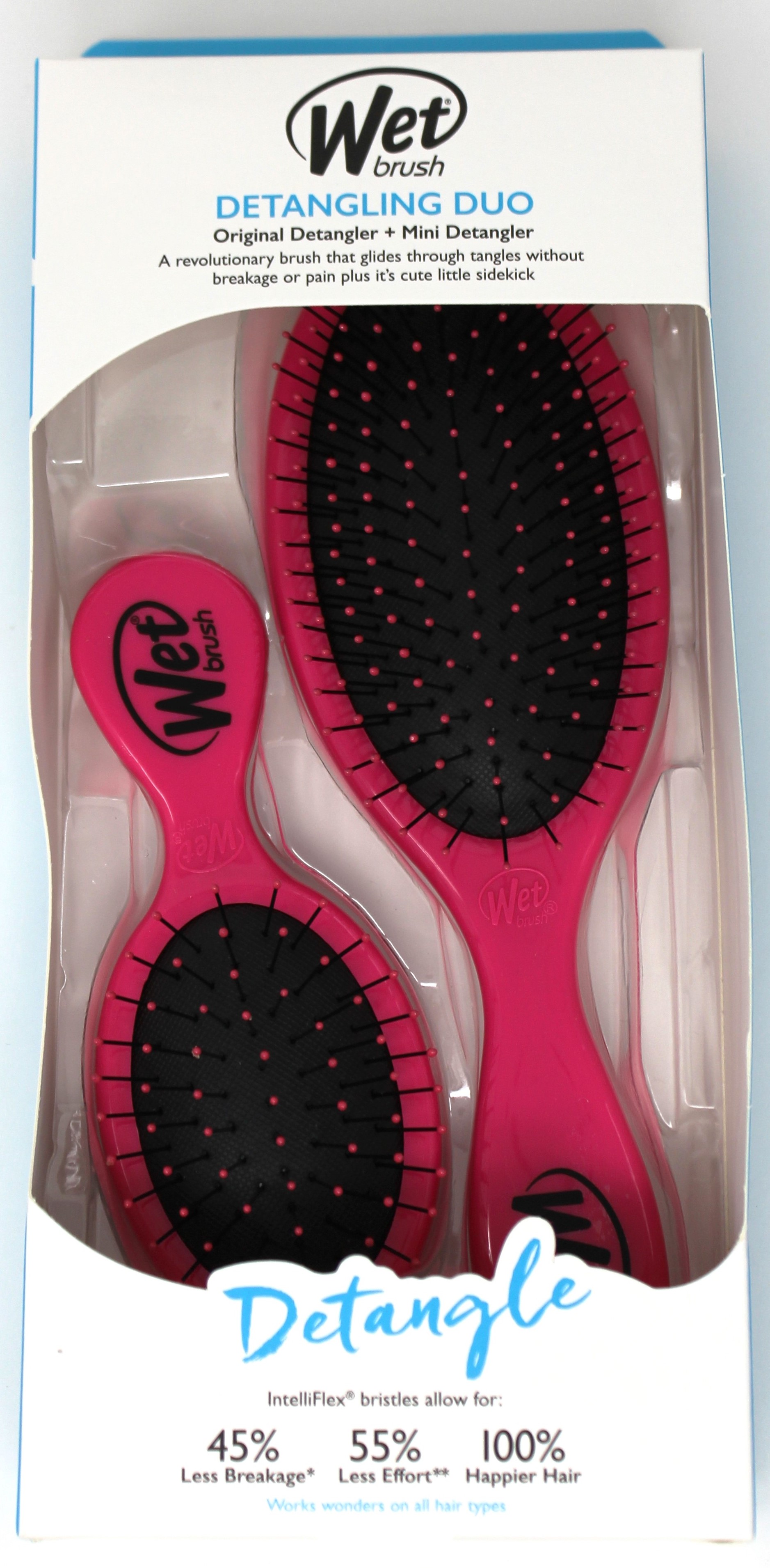 WetBrush Original Detangler Mini Detangler Set PINK UPC:736658982954 PACK:24/4