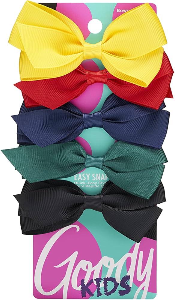 ITEM # 3000115 GOODY GIRLS UNIFORM BOWS, 5 COUNT UPC 041457179994