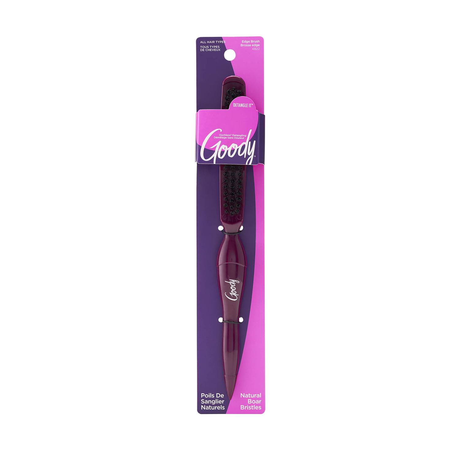 Goody Brush Boar Edge Control, Assort Color UPC:041457048221 PACK:48/3