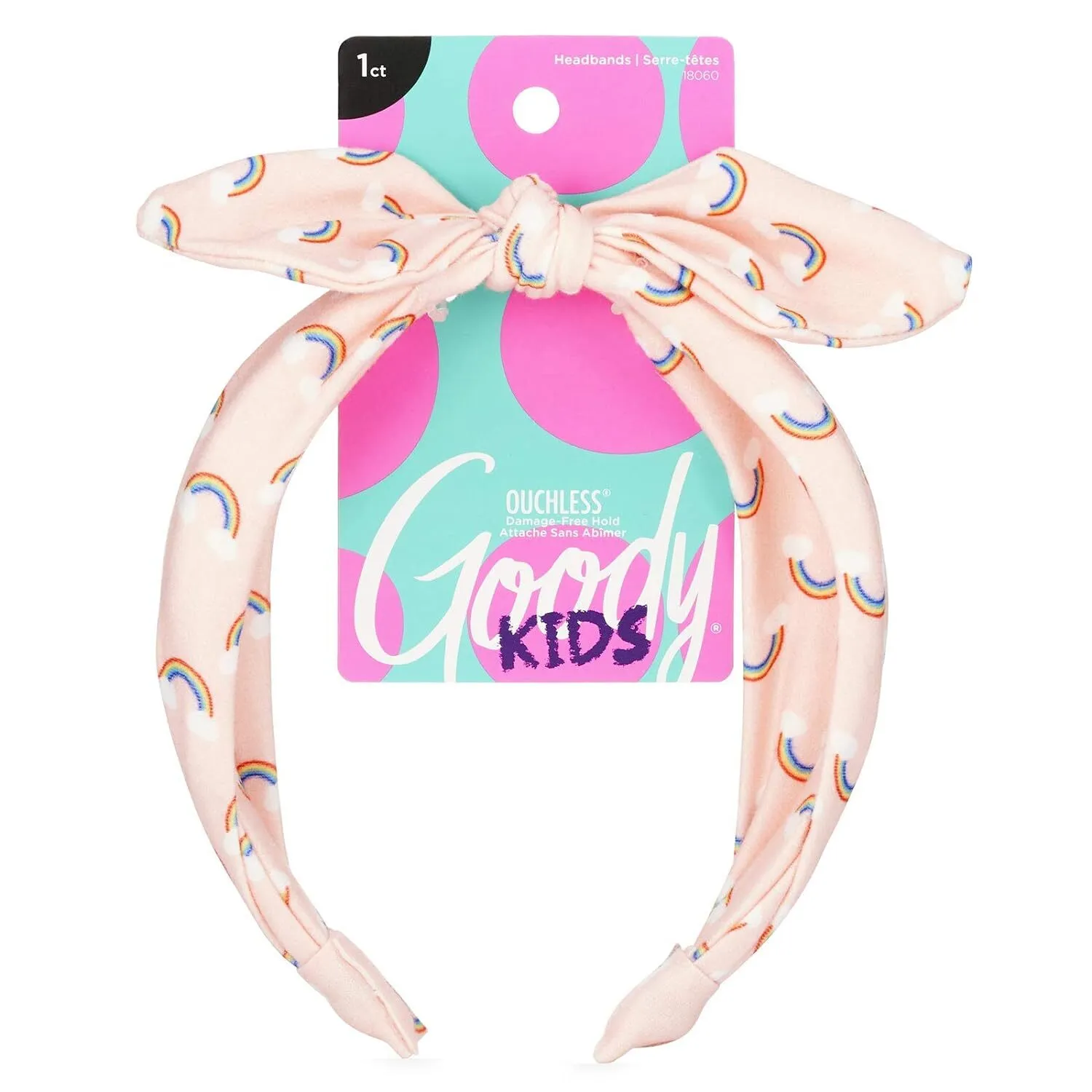 Goody Kids Headband - Rainbow 1 Count Peach UPC:041457180600 PACK:72/3