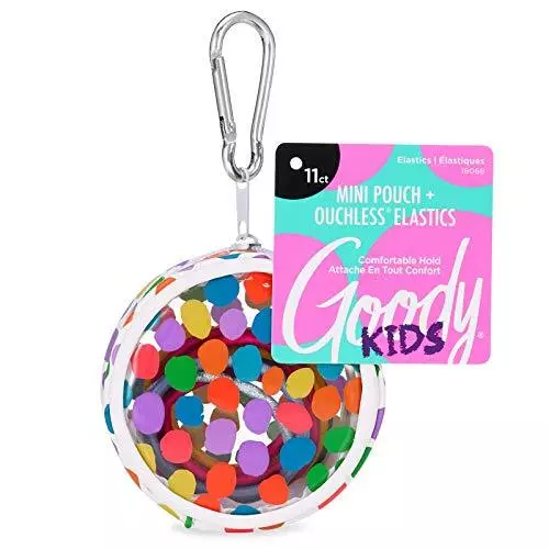 GOODY KIDS DOTS POUCH ELASTICS UPC: 041457180686 PACK: 72/3