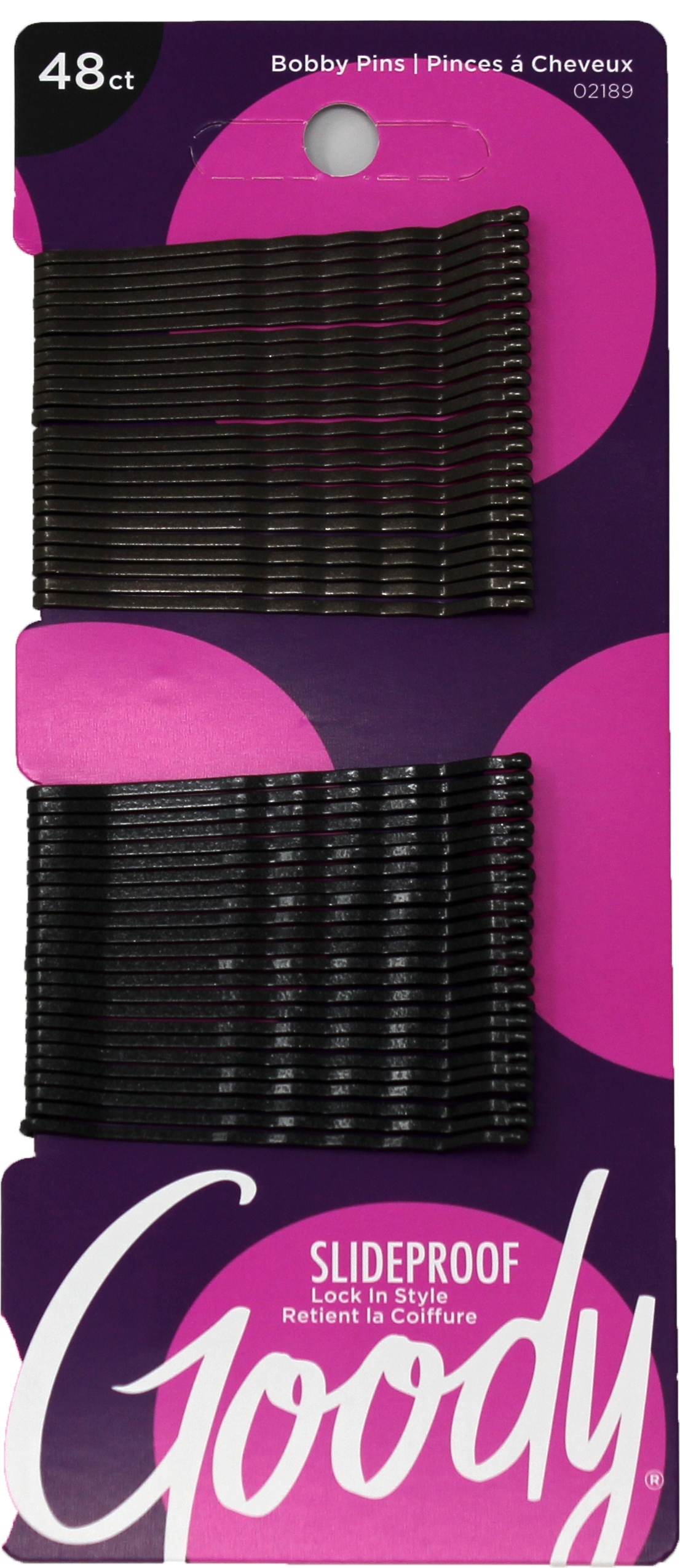 ITEM # 3000343 Goody Bobby Slides Pins Black Stay Put Hold, 48 Count PACK: 72/3 UPC 041457021897 - Click Image to Close