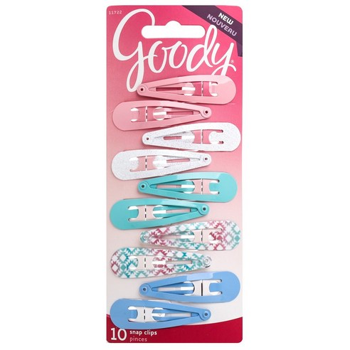 ITEM# 3000542 GOODY GIRLS SUMMER/WINTER PASTEL CONTOUR CLIPS UPC:041457117224 PACK:72/3