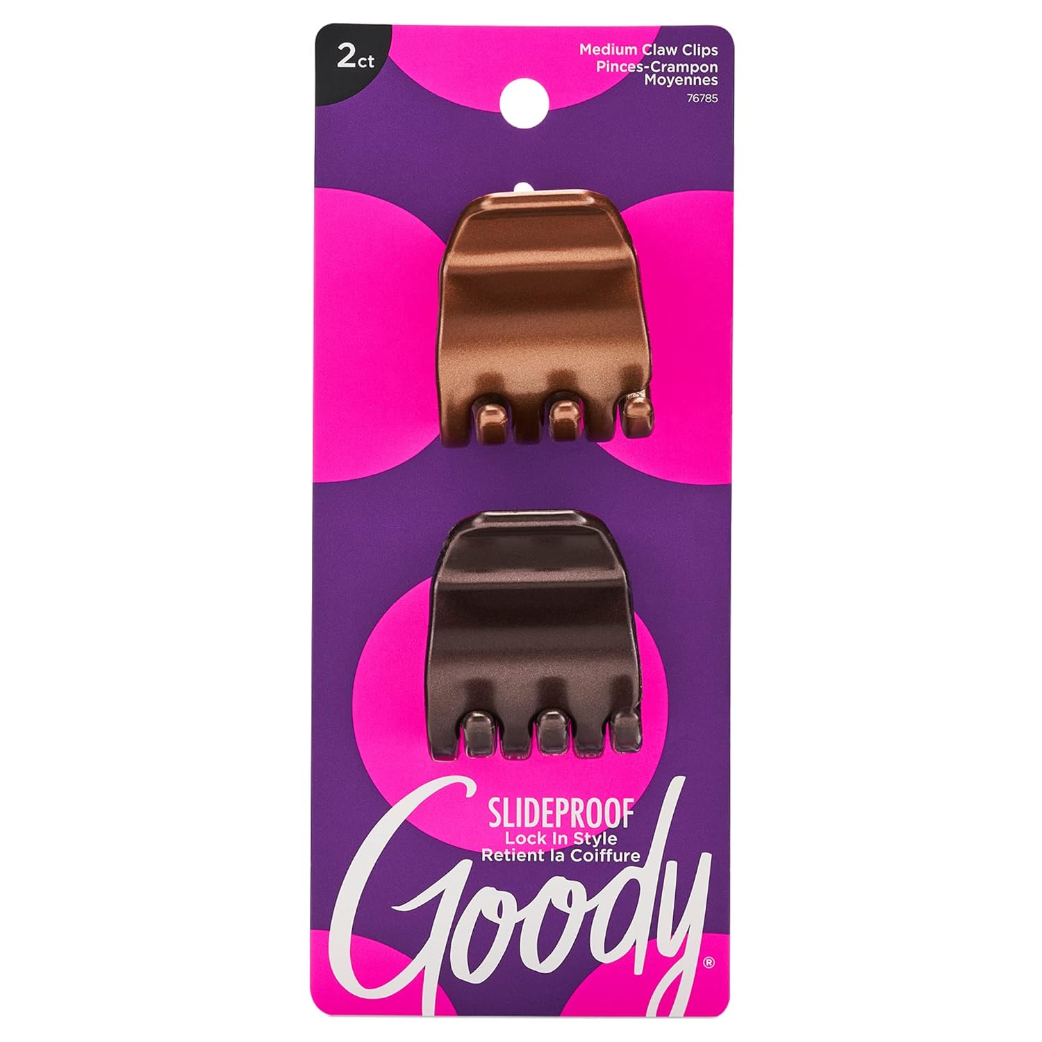 Goody Brown 1/4 Claw Clip UPC:041457767856 PACK:72/3