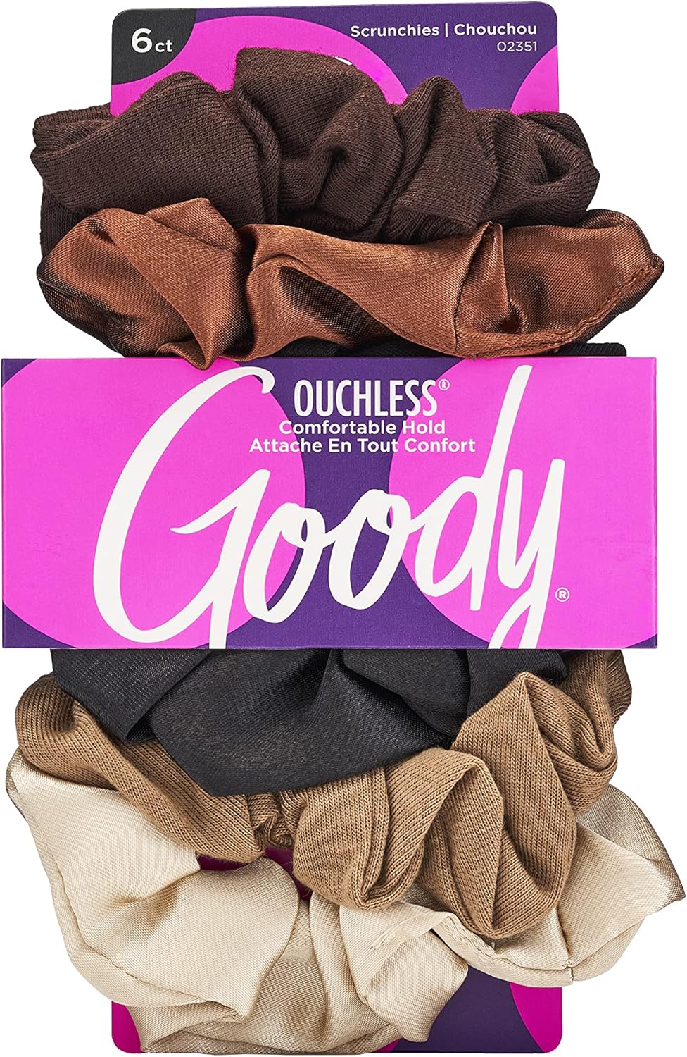 Item# 3000758 GOODY Ouchless Scrunchie 6 Count, Starry Night Pack:72/3 UPC:041457023518