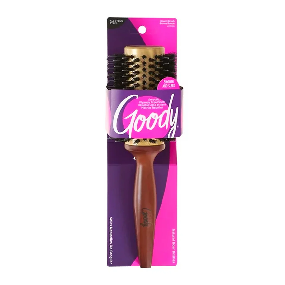 Goody Natural Boar & Nylon Bristles Smooth UPC:041457456965 PACK:48/3