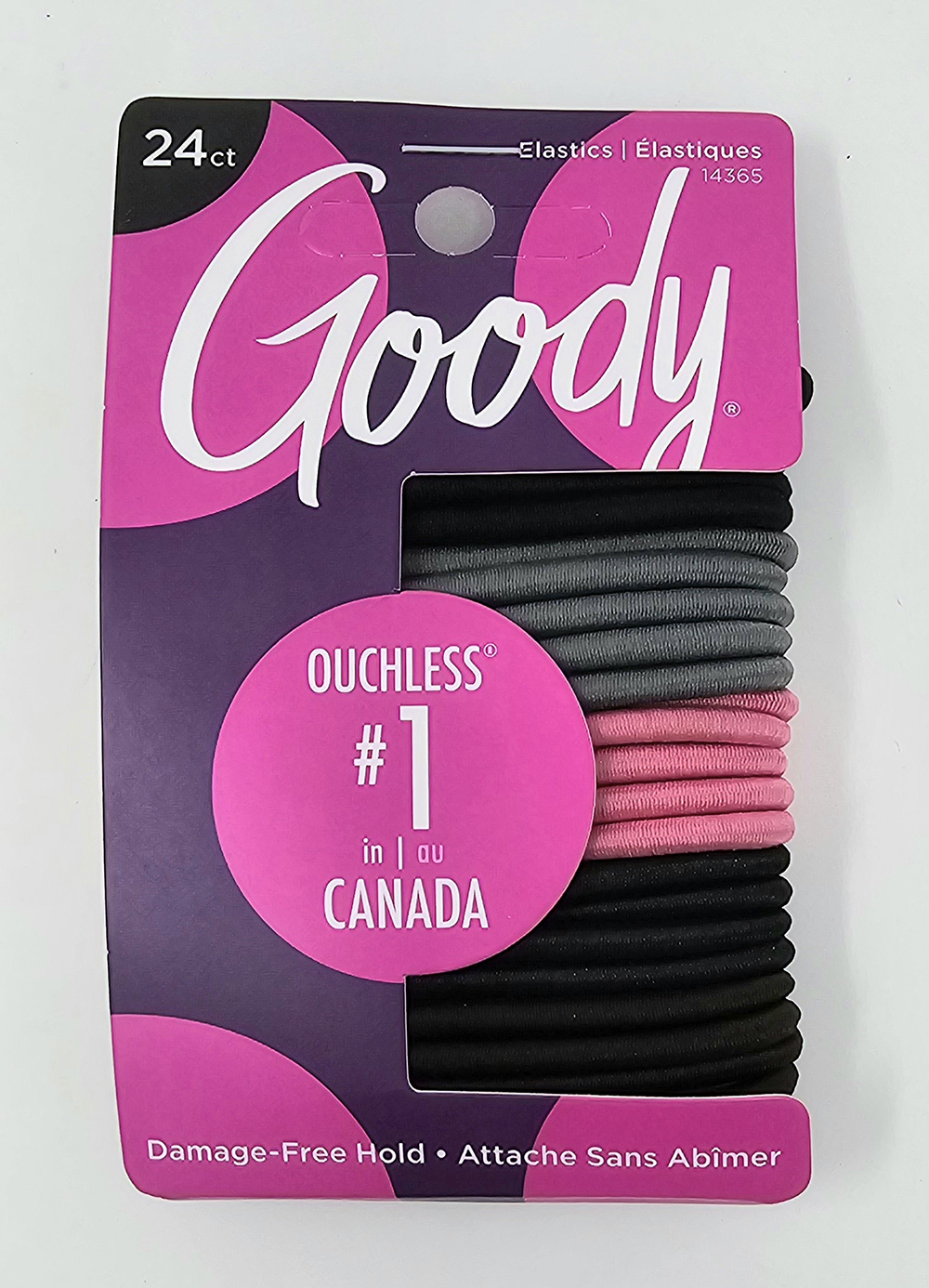 ITEM # 3000954 GOODY OUCHLESS CHERRY BLOSSOM 4MM 24 COUNT ELASTICS UPC 041457143650