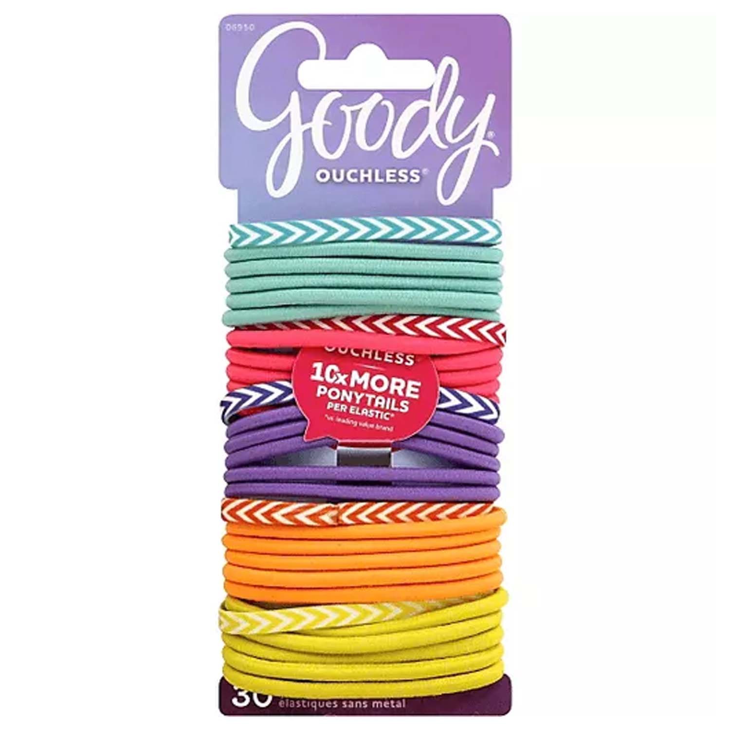 GOODY OUCHLESS 4MM HAIR ELASTICS - 30 PCS