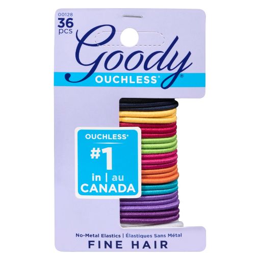 GOODY OUCHLESS THIN ELASTIC - BRIGHTS - SMALL 36CT UPC:041457001288 PACK:72/6