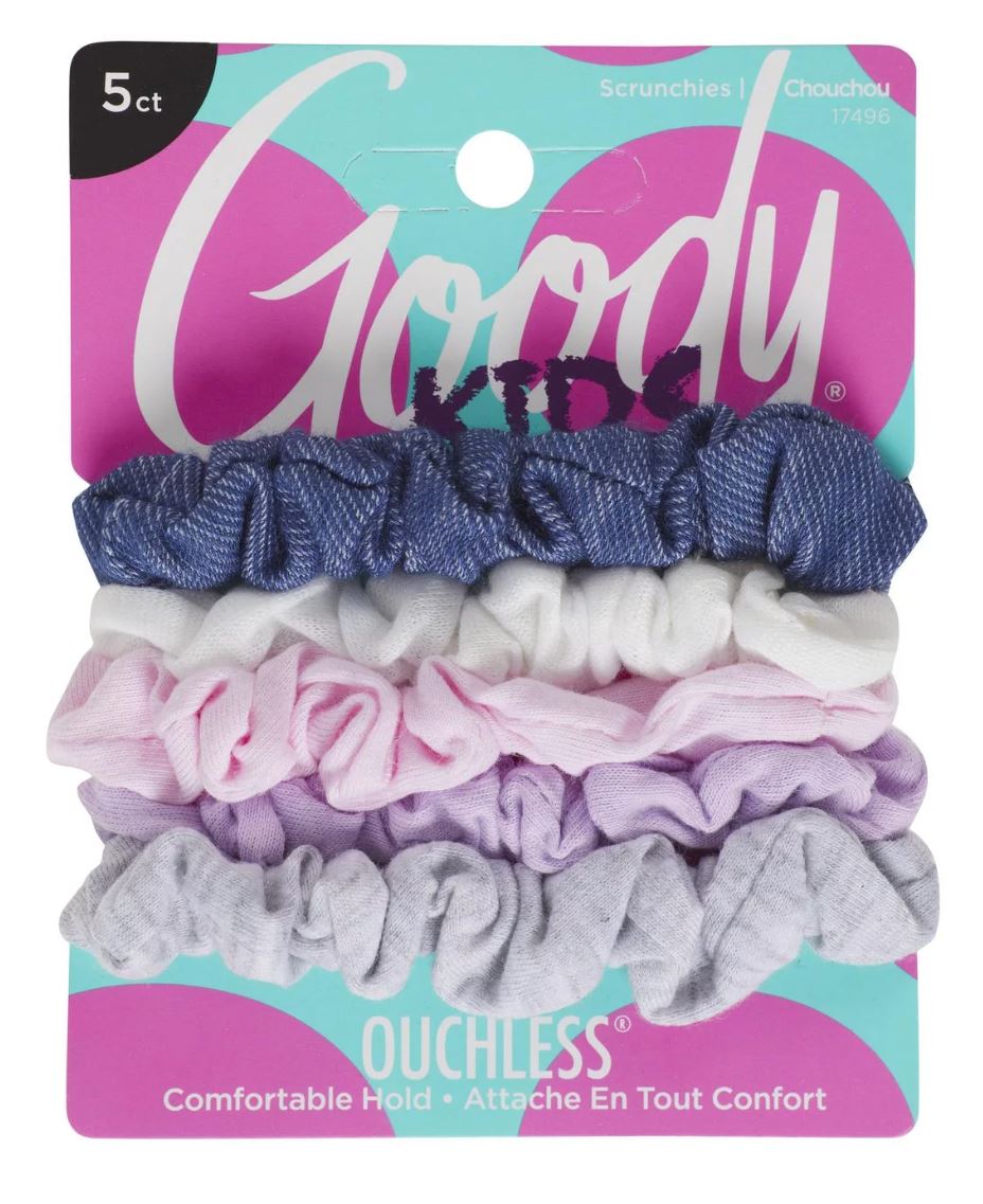 ITEM # 3001123 GOODY GIRLS MIXED SCRUNCHIES, 5 CT / PACK: 72/3 UPC 041457174968