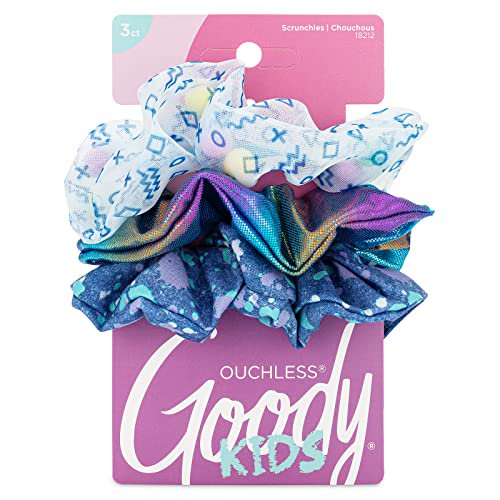 ITEM # 3001246 GOODY KIDS NOSTALGIA BLUE SCRUNCHIES UPC 041457182123