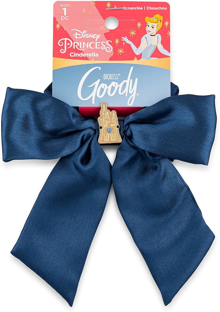 Goody Ouchless XL Scrunchie Bow - Disney Princess, Cinderella UPC:041457182208 PACK:72/3