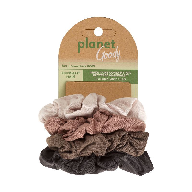 Item# 3001475 Planet Goody Neutral Scrunchies - 4ct Pack:72/3 UPC:041457183854