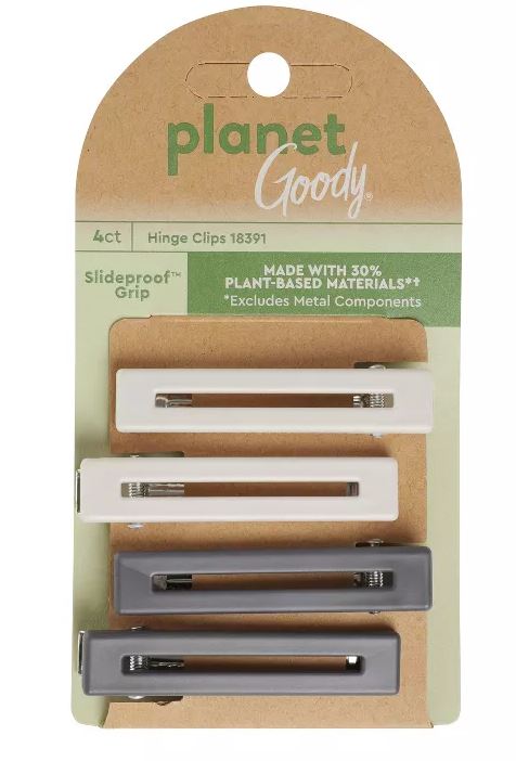 ITEM#3001481 Planet Goody Hinge Hair Clips 4CT PACK:72 UPC:041457183915