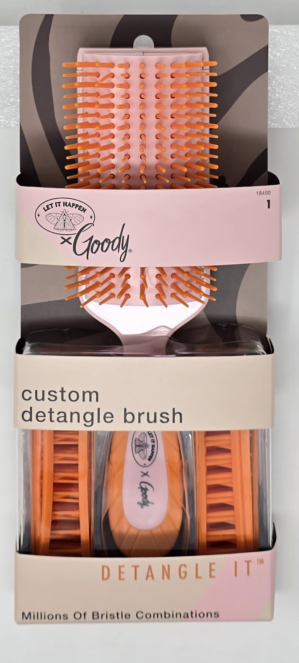 ITEM # 3001497 GOODY LIH "LET IT HAPPEN" CUSTOM BRUSH PINK - PACK: 48 UPC 041457184004