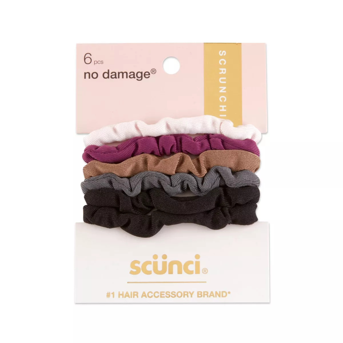 Scunci Everyday & Active Super Soft Elastic Hair Ties - 6pk UPC:043194322039