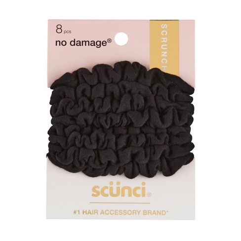 Scunci Mini Scrunchies - Black - 8pk UPC:043194358533