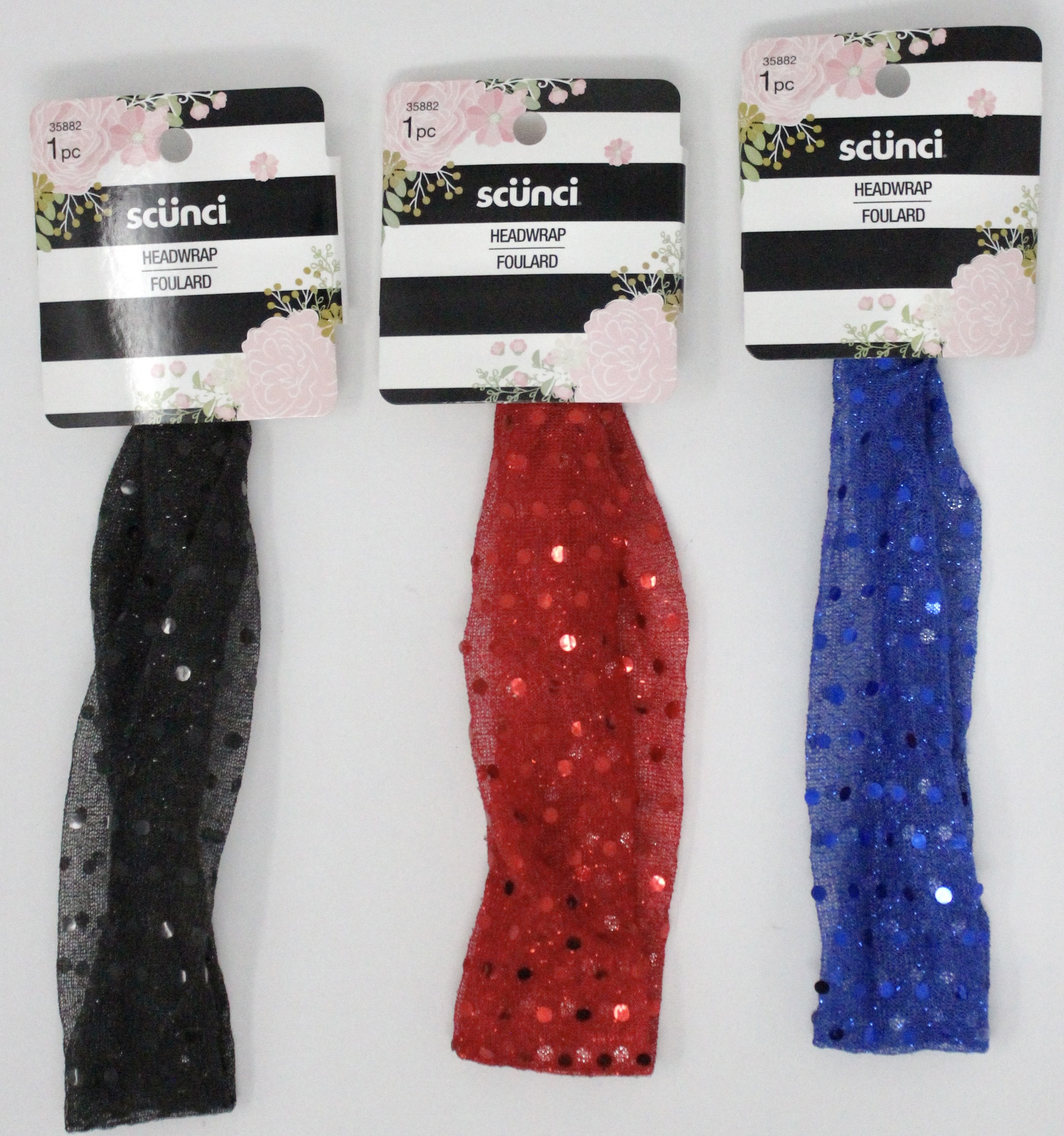 Scunci Holiday 4th of July Headwraps Assort Colors