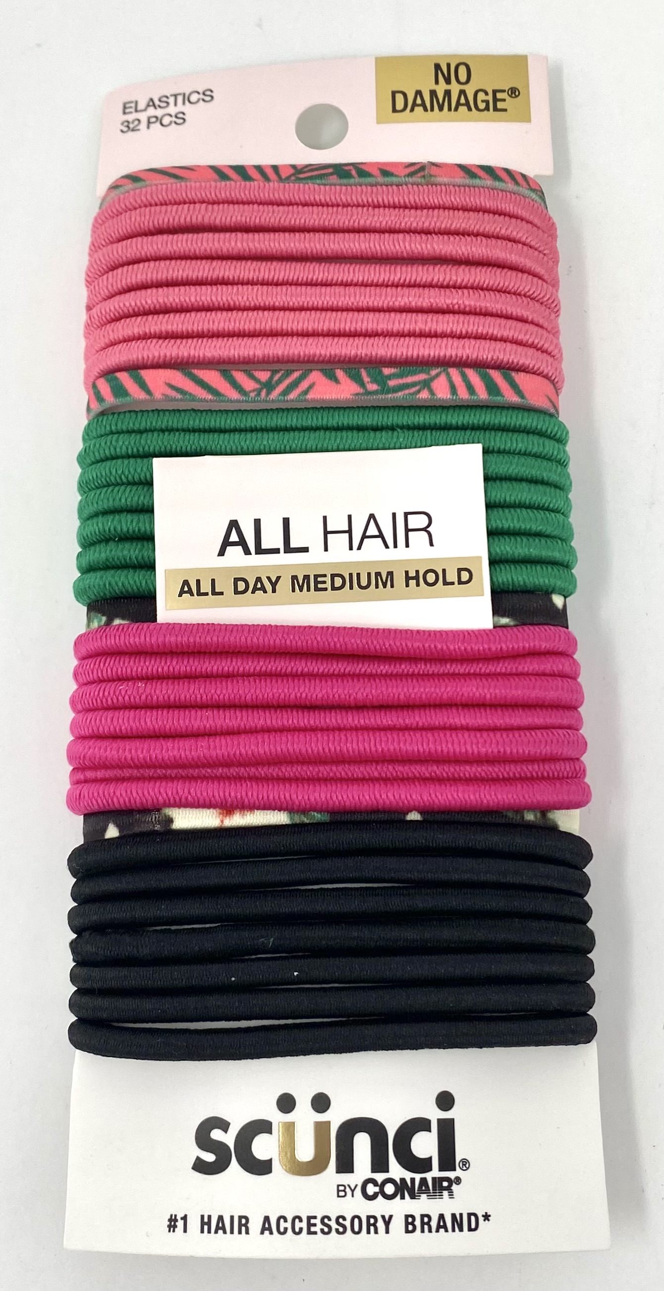 Scunci No Damage Hair Elastics, 32 Ct UPC:043194386536 PACK:48/3 - Click Image to Close