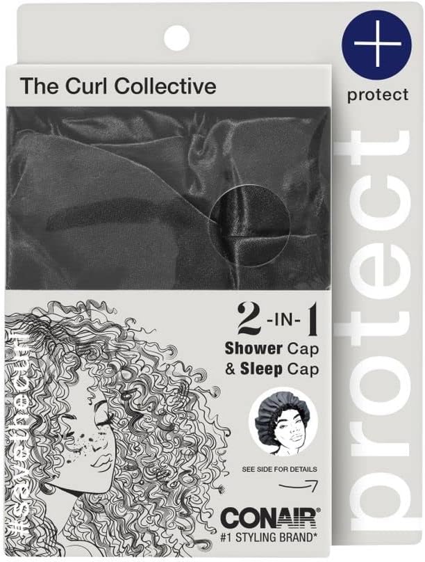 ITEM#56010 Conair, Curl Collective 2-1 Sleep Shower Cap UPC:074108560100