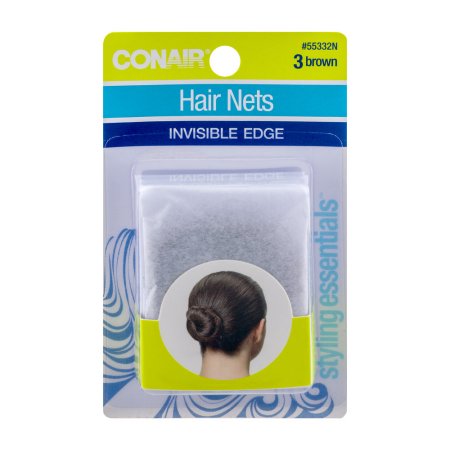 Conair Brown Hair Nets 3 CT