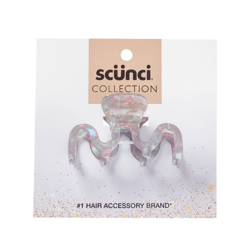 SCUNCI 1-PK ACRYLIC CLAW CLIP UPC:043194603169 PACK:48/3 - Click Image to Close