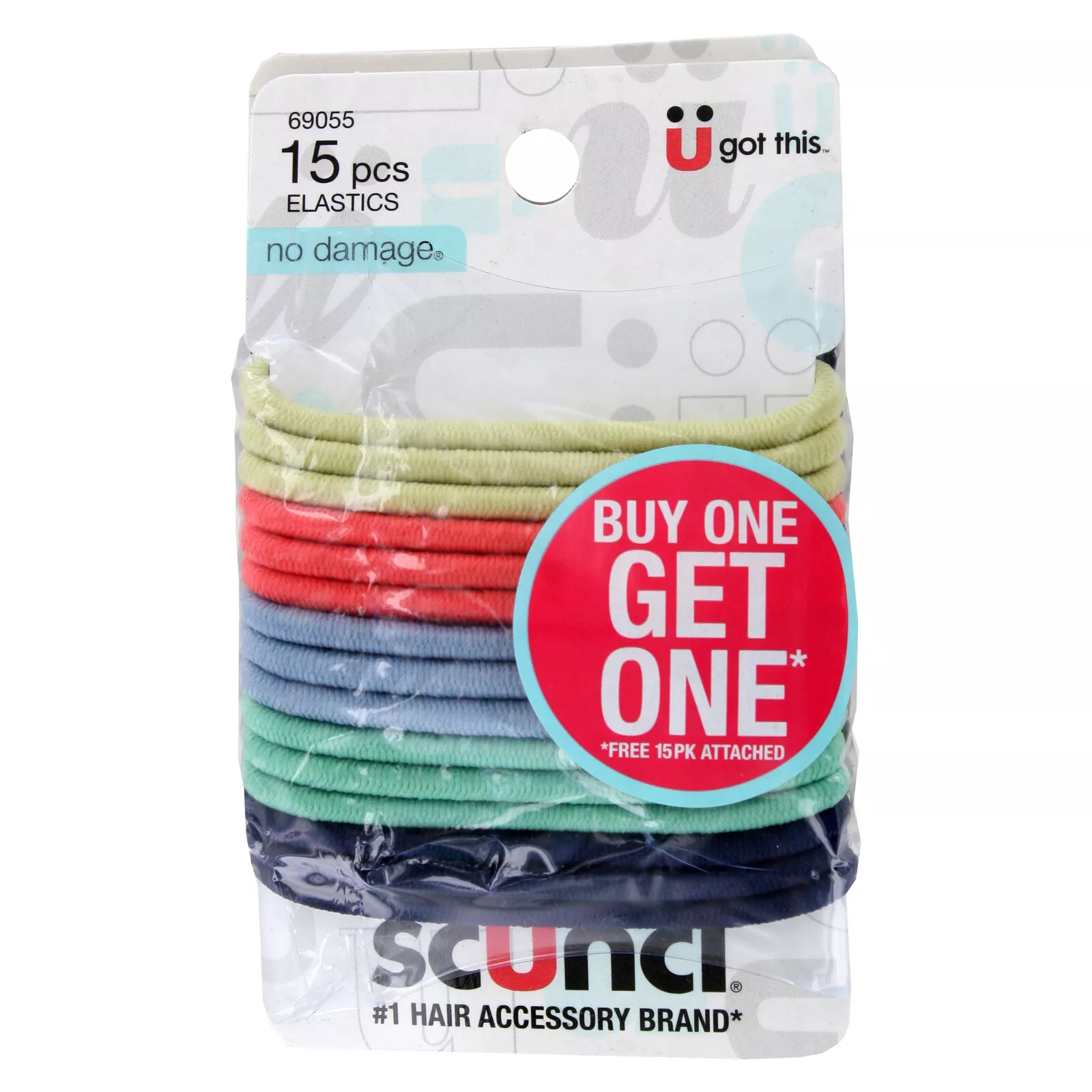 Scunci Elastics Bright and Black 15 ct pack 2 - Click Image to Close