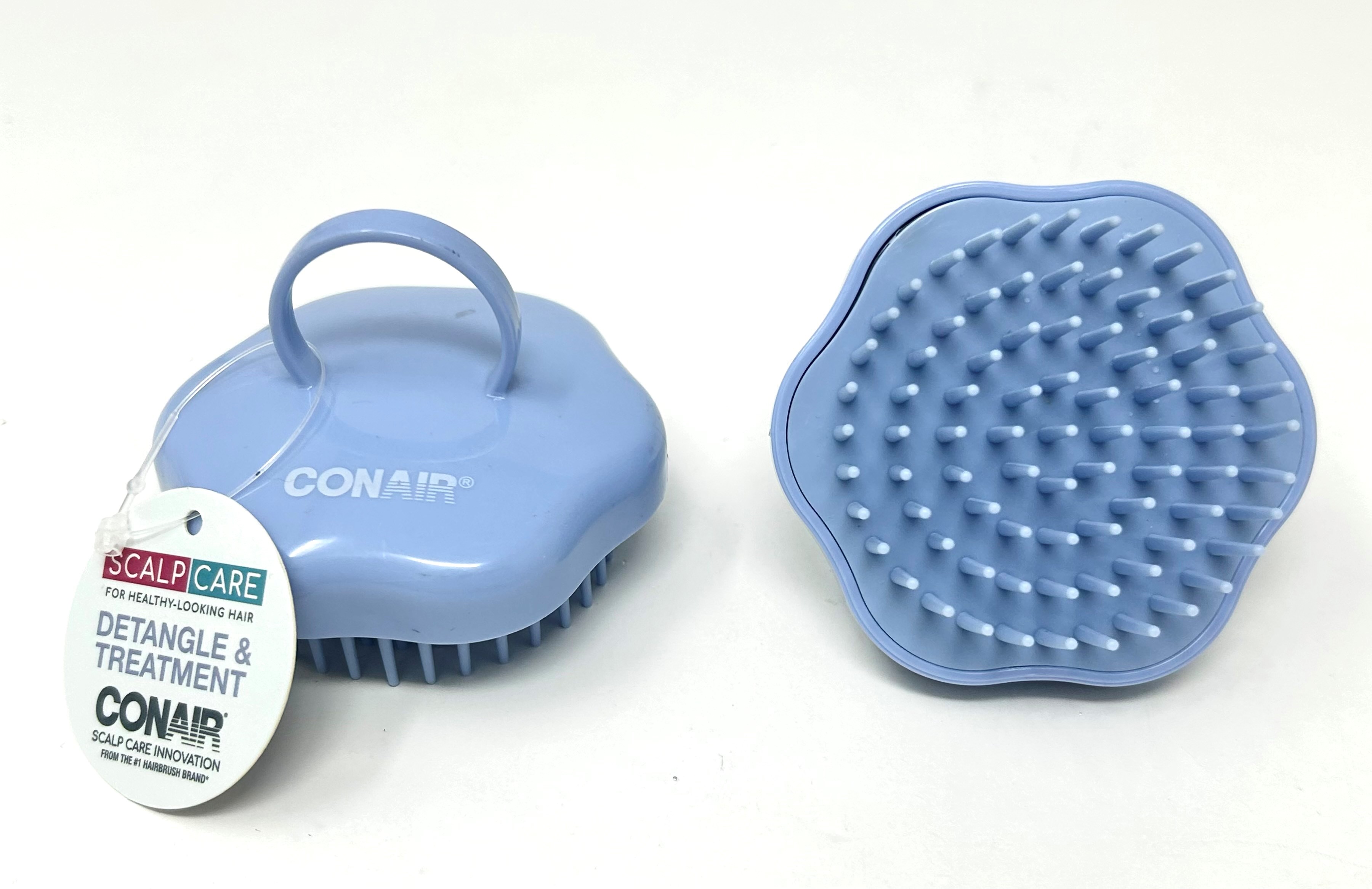 Conair Mini Scalp Care Detangle & Treatment- Light Blue