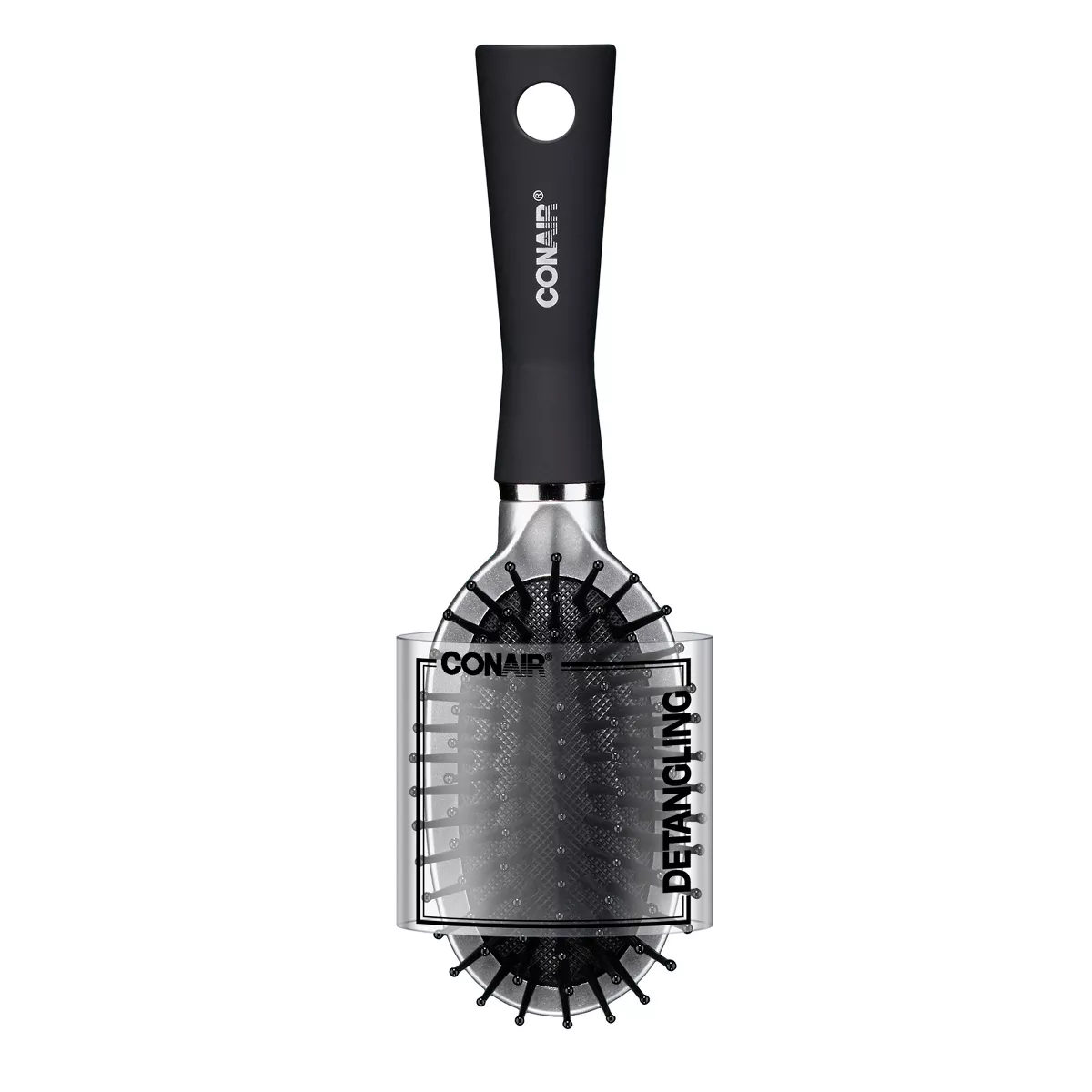 Conair Travel Sized Detangling Cushion Hair Brush UPC:074108819147 Pack:24/4 - Click Image to Close