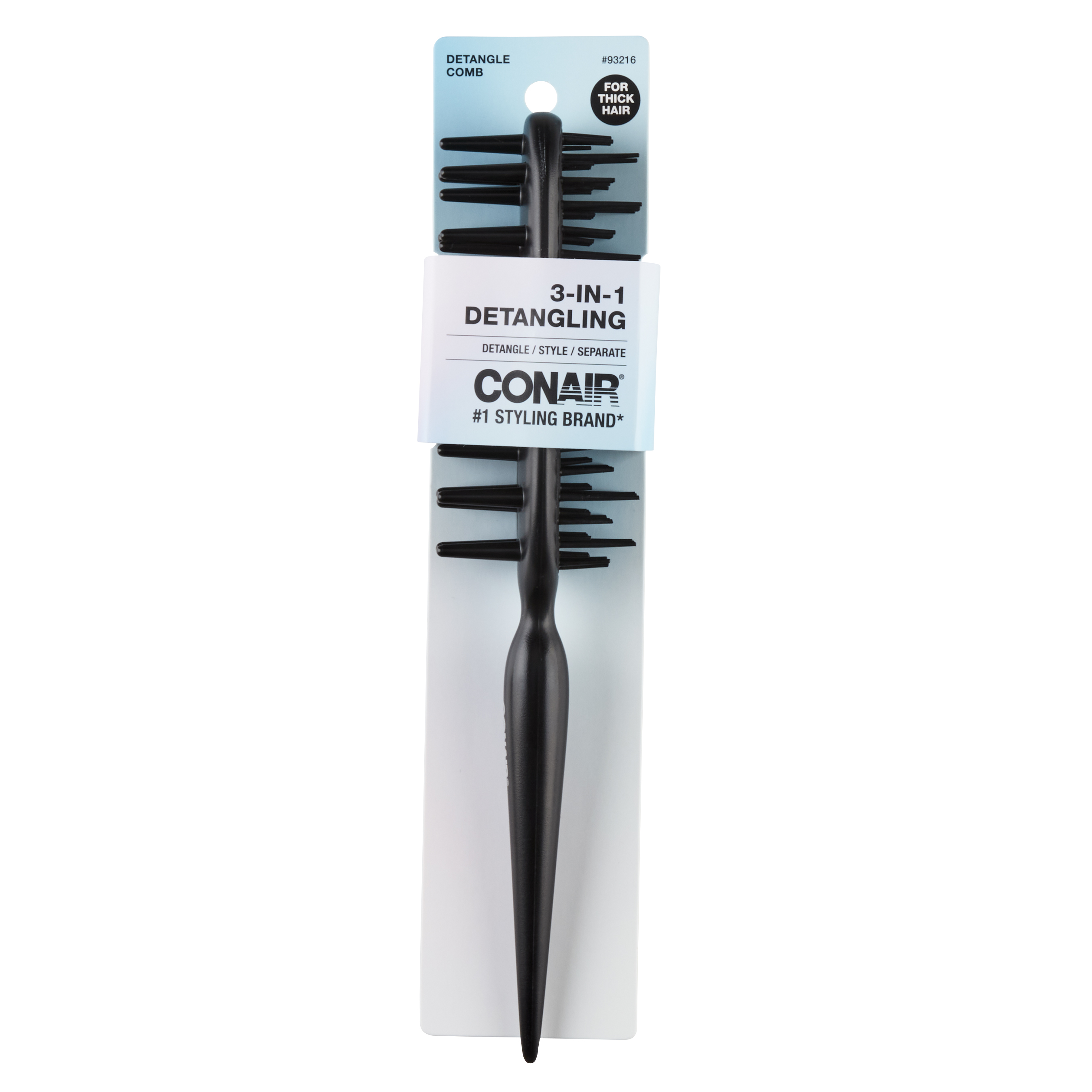 93216 UPC 074108932167 CONAIR 1-PK 3-IN-1 COMB THICK HAIR