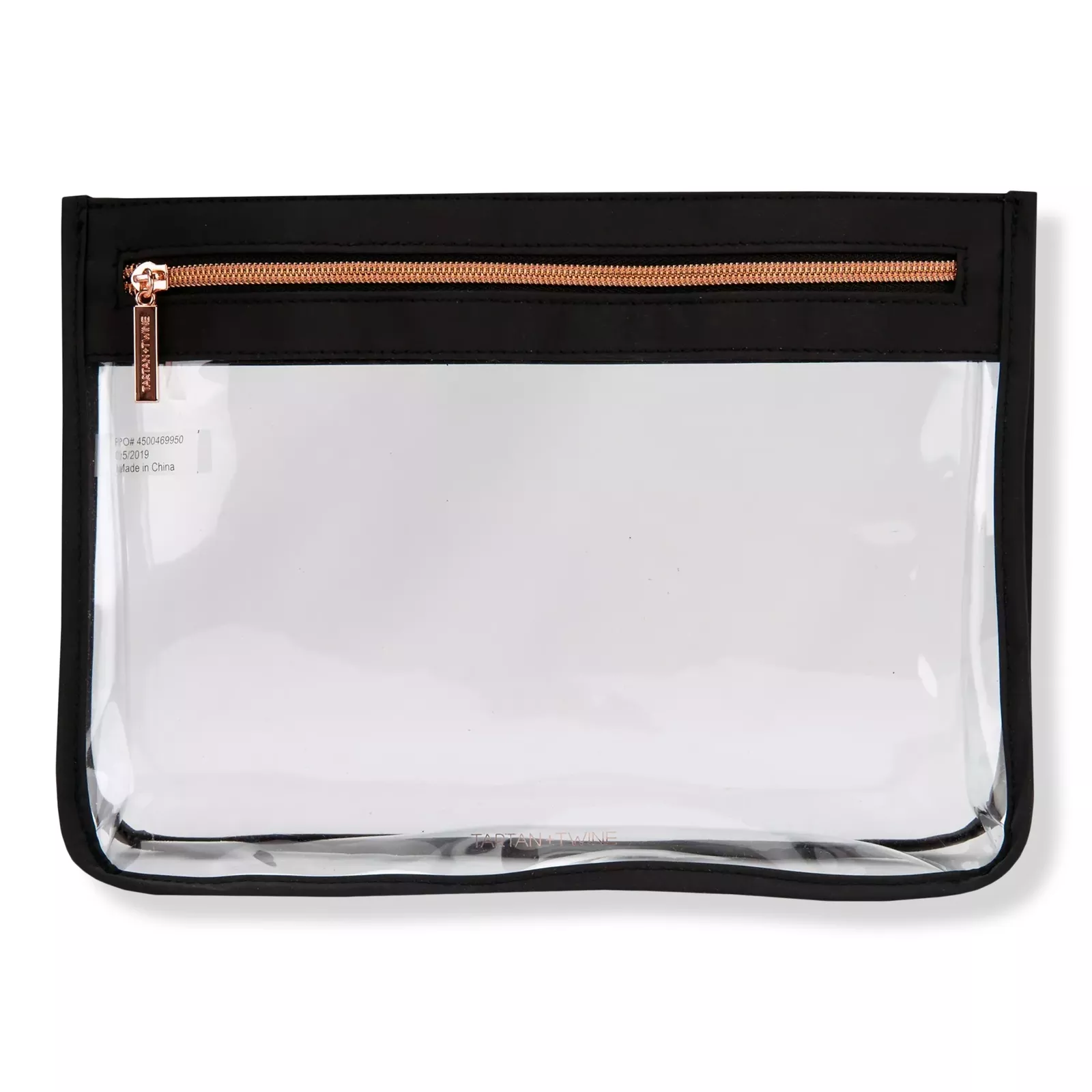 Tartan + Twine Basics Zippered PVC Clear Clutch, 1-Piece