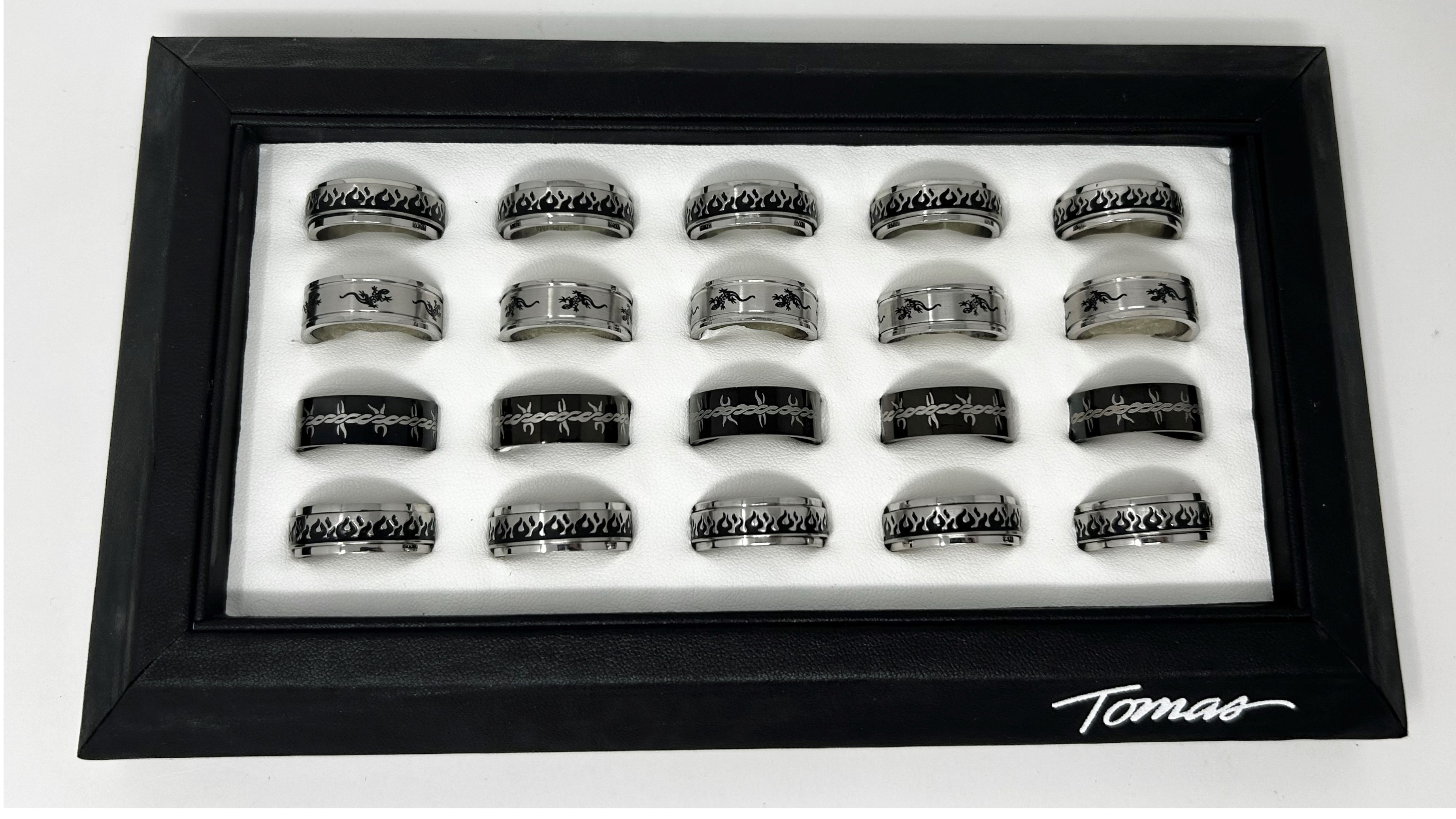 Assorted Sterling Silver Rings - Click Image to Close