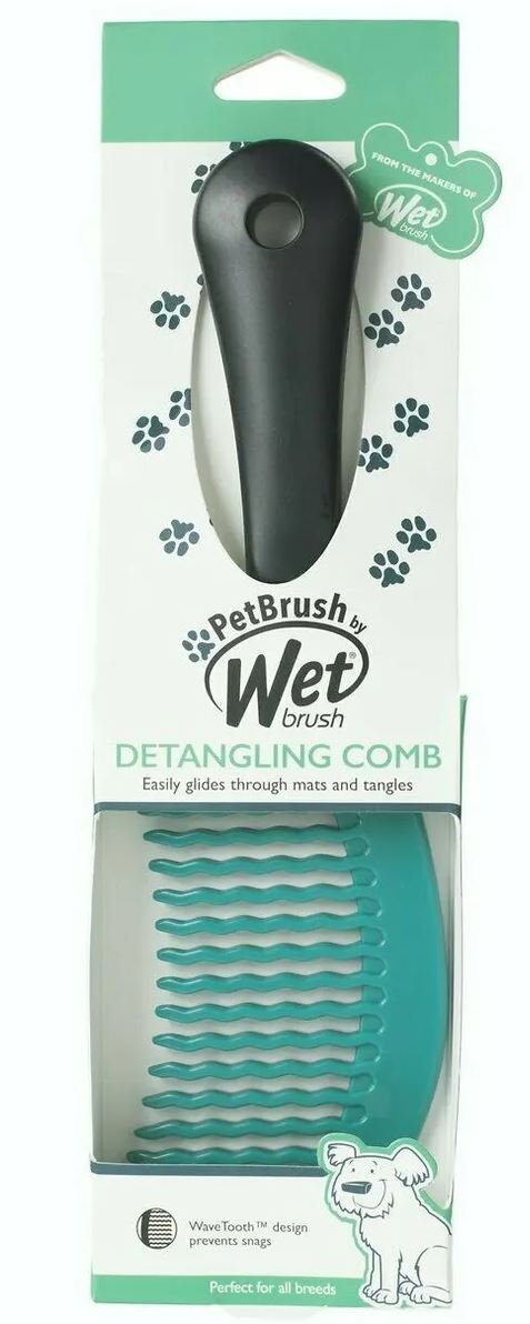 WET BRUSH PET COMB TEAL UPC 736658591743 PACK 24 4 Wholesale fashion accessories and jewelry bows clips scrunchies twisters keychains bracelets necklaces toe rings bandanas brushes and more