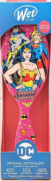 Wet Brush Detangler Justice League Wonder Woman, Batgirl, Supergirl UPC:736658498318 PACK:24/4