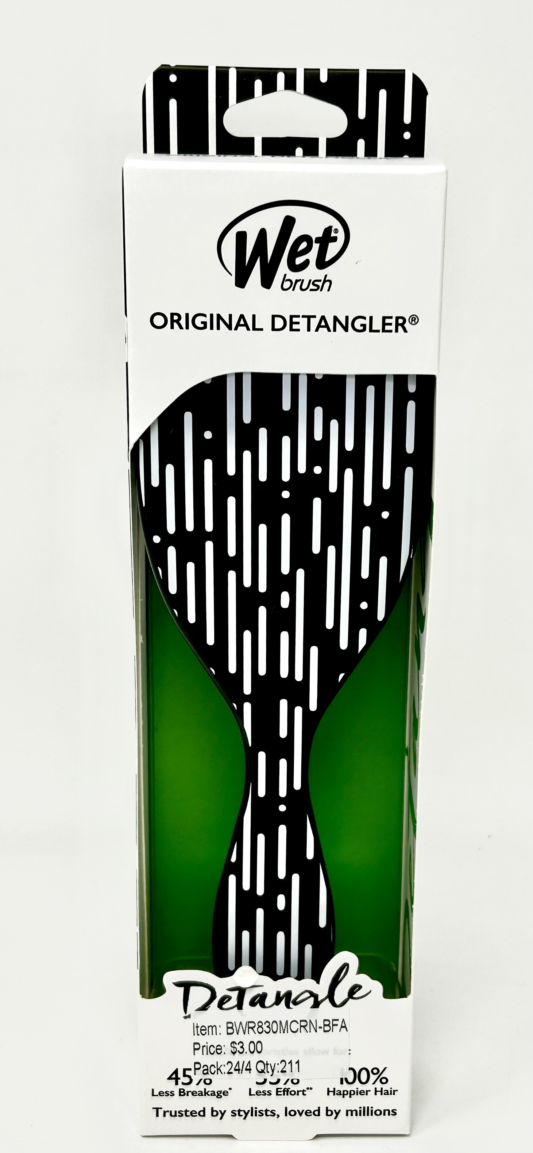 Wet Brush Detangler Modern Contrast Rain UPC: 736658478747 PACK:24/4