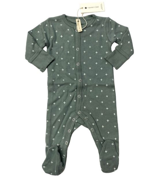 Quincy Mae Footed Sleeper- Seafoam Green 18-24 Months UPC:785708058453