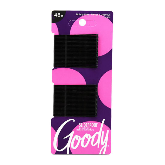 Goody Slideproof Black Bobby Pins UPC:041457329665 Pack:72/6