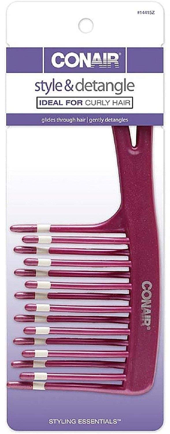 Conair Comb Wavy Tooth Detangle Comb