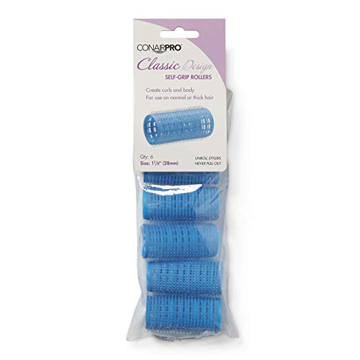 ConairPRO Classic Design, Self-Grip 1 1/8" Rollers - Blue