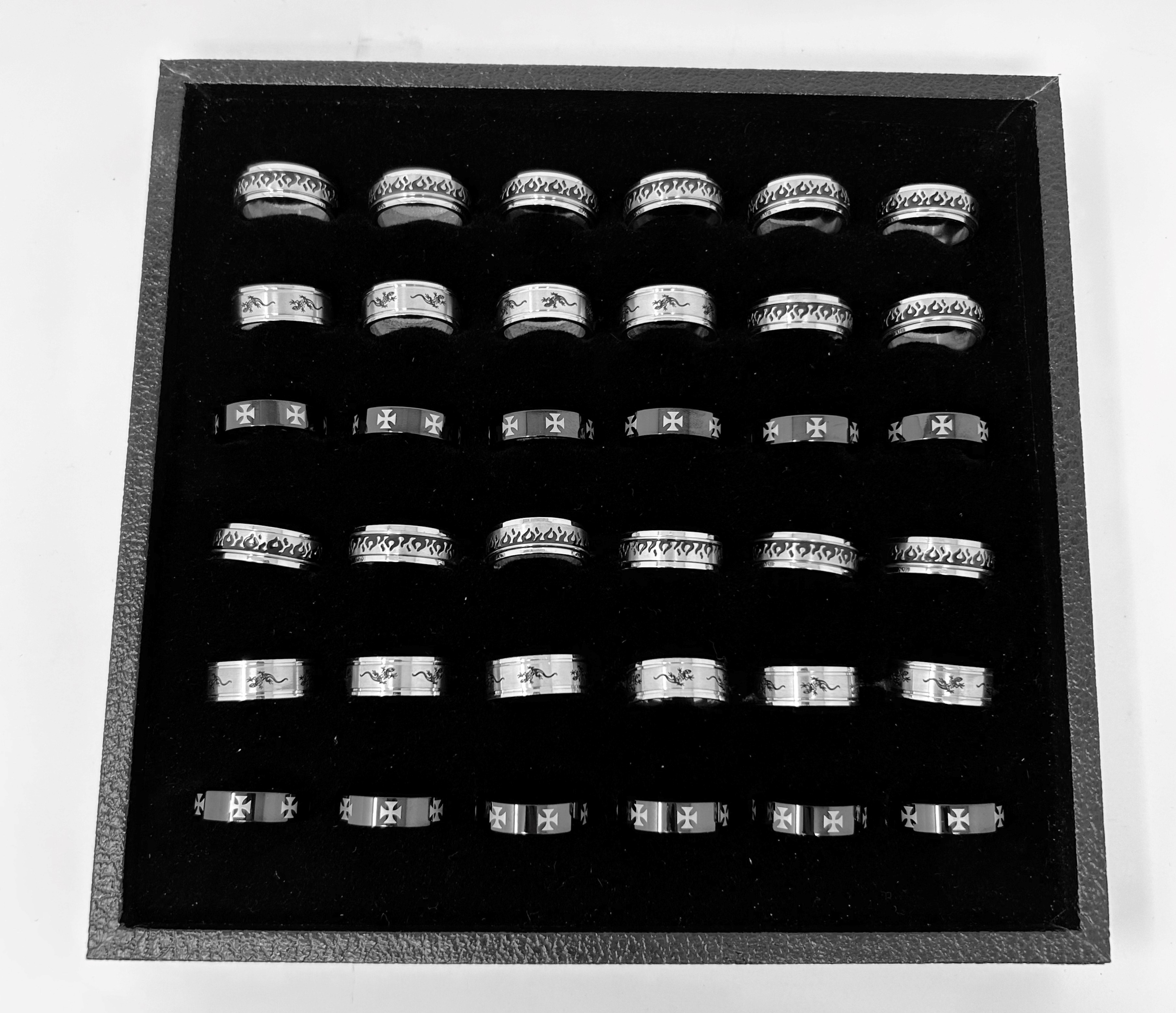 Assorted Sterling Silver Rings - Click Image to Close