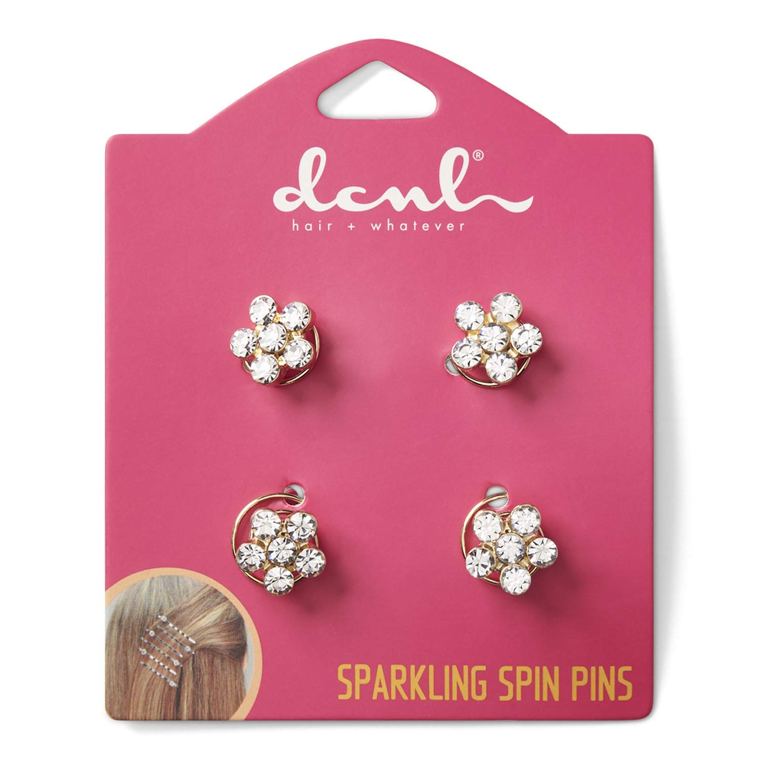 DCNL Flower Rhineston Spinners 4 pcs